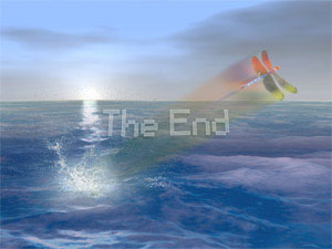Game completion screen