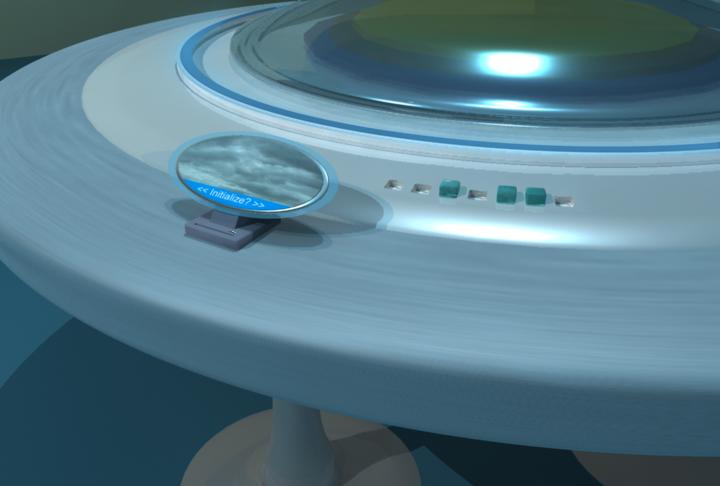 3D render of a control table