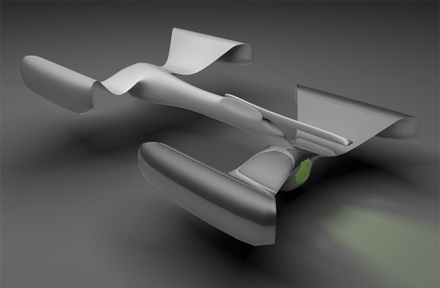 3D render of a spacecraft