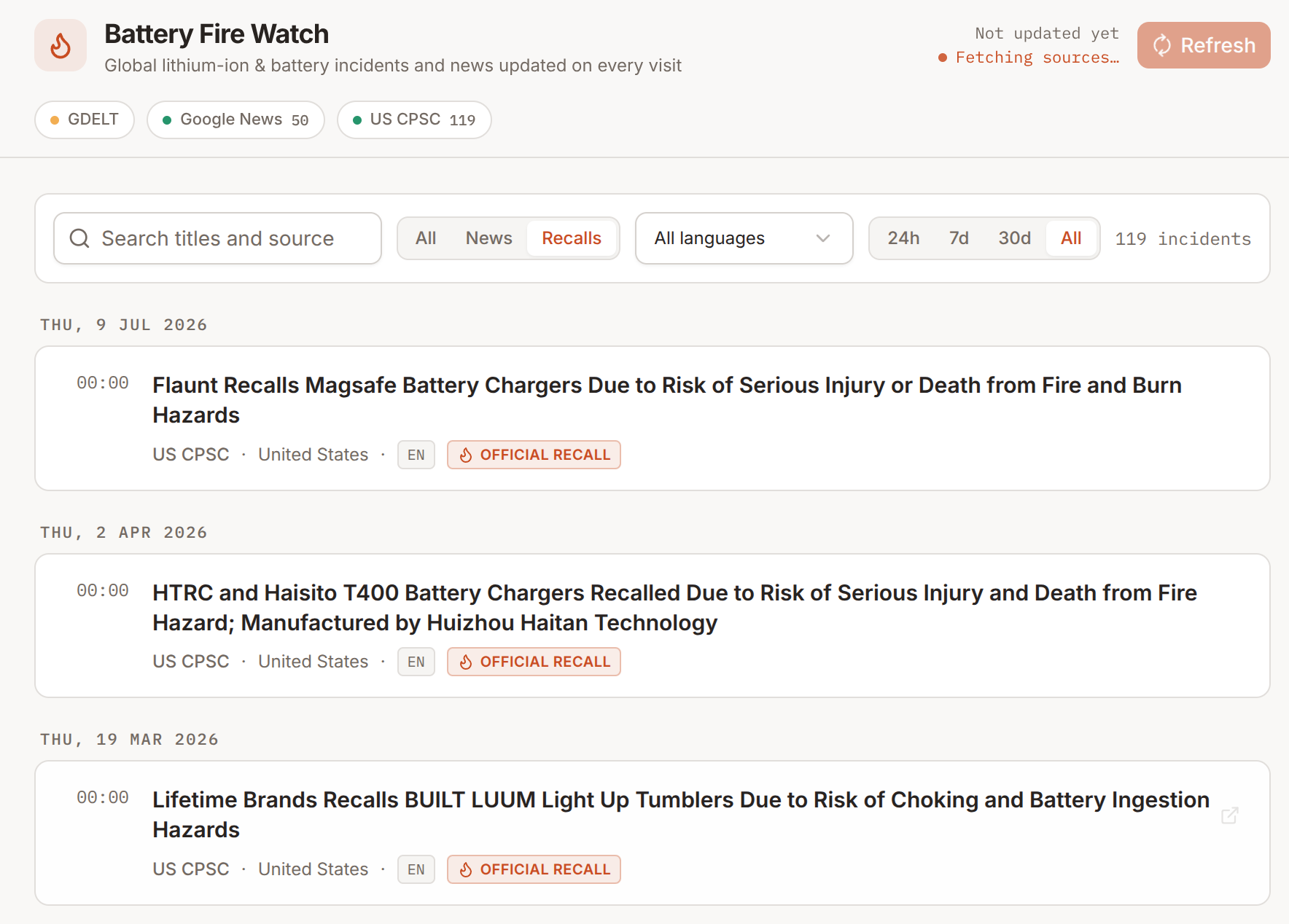 Battery Fire Watch V1